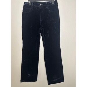 NWT A.L.C. Willie‎ Velvet Pant Navy Size 6 Straight-leg